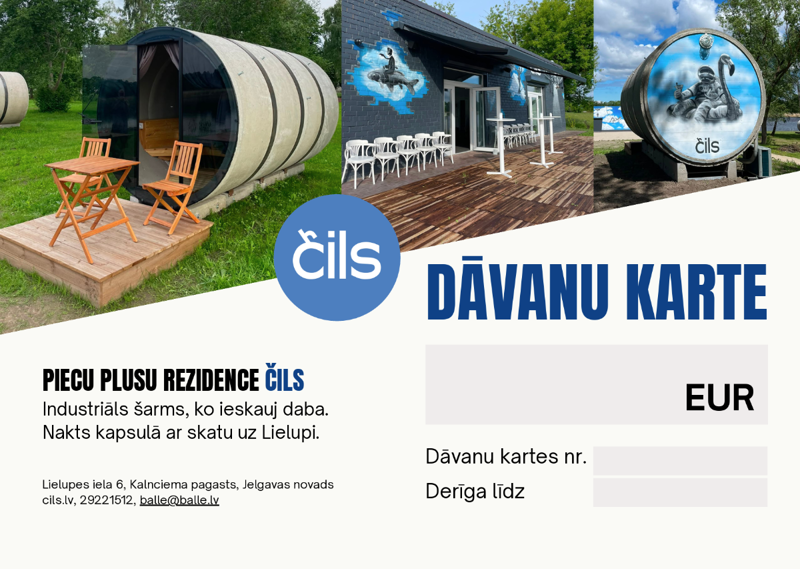 Dāvanu karte — nakts betona kapsulā