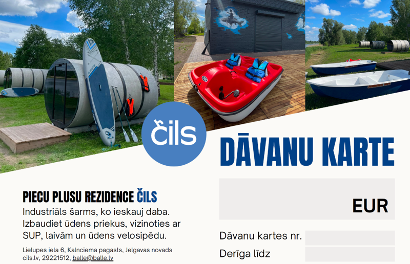 Dāvanu karte — ūdens prieki